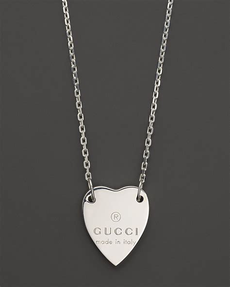 gucci engraved necklace|gucci trademark necklace.